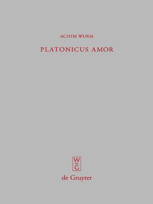 cover image of Platonicus amor